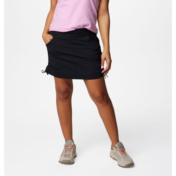 Columbia Anytime Black Casual Side Cinch UPF Mini Skort Size Medium - Picture 1 of 10